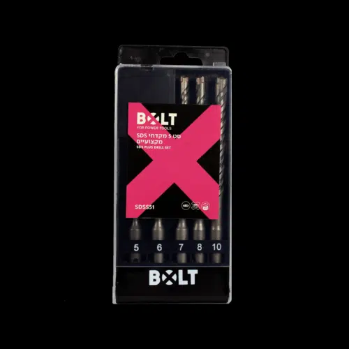 סט 5 מקדחי SDS מקצועיים Bolt SDSS51